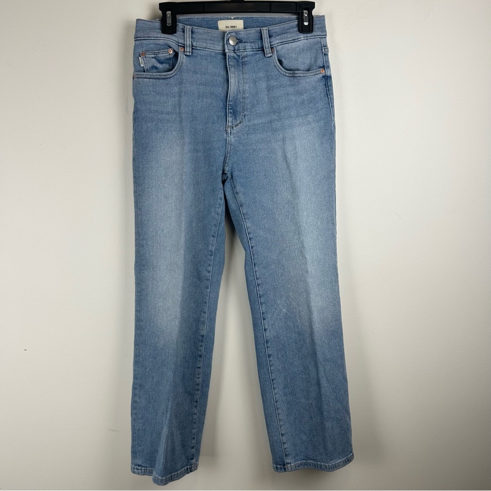 DL1961 Patti Straight High Rise Ankle Jeans Ridge Wash Size 28 Premium Denim